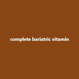 complete bariatric vitamin